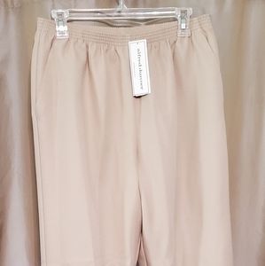 Alfred Dunner, size 10, tan pull on pants